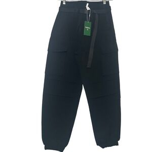 Halara Black High Waisted Belted Cargo Jogger Pants XS Utility casual outdoor